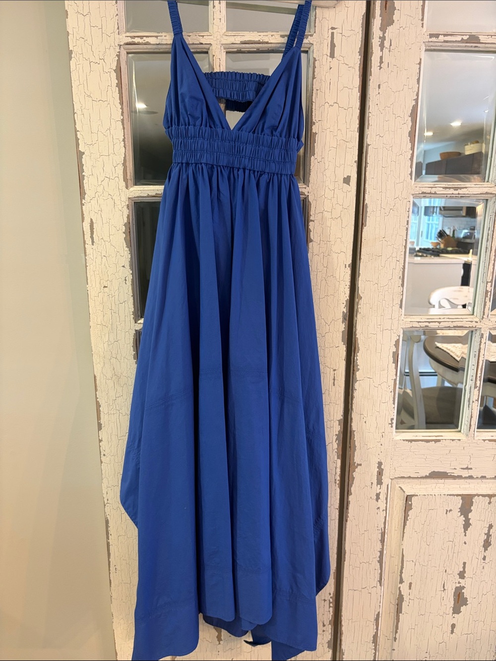A.L.C. Royal Blue Handkerchief hemline Maxi Dress NEW!!